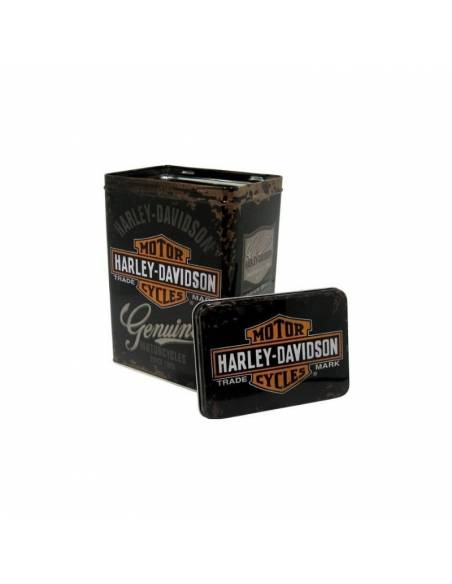 Box metal Harley-Davidson genuine high black