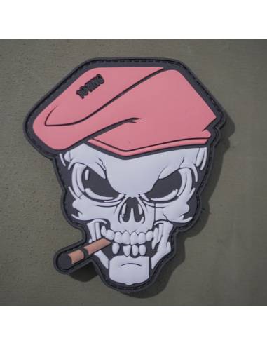 PVC skull and cigar patch