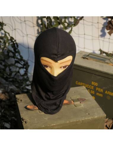 Black single-roll balaclava