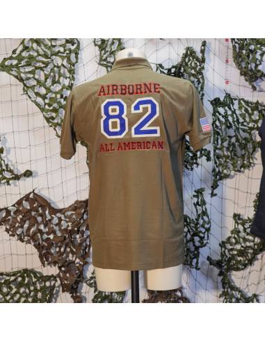 Khaki Polo 82nd Airborne