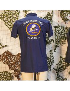 United State Navy "Can Do" Blue Polo