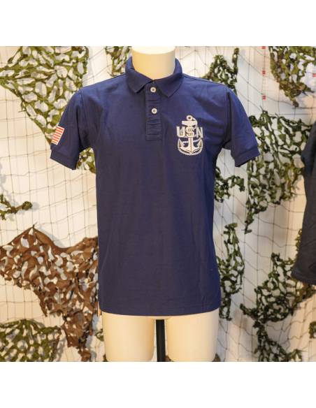 United State Navy "Can Do" Blue Polo