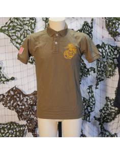 Polo Marine Corps Khaki 2