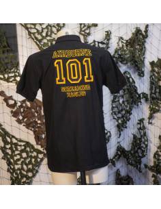 Polo noir 101e Airborne “Screaming Eagles” modèle 2