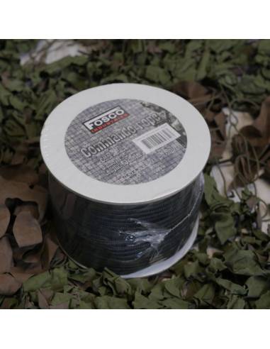 rouleau 60m de paracorde 5mm noire