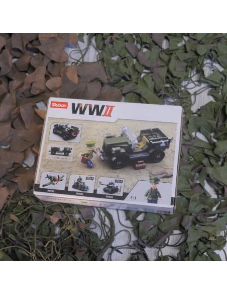 Sluban WWII Toy Allied Light Truck, back