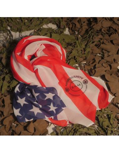 D-Day Normandy Scarf US Flag