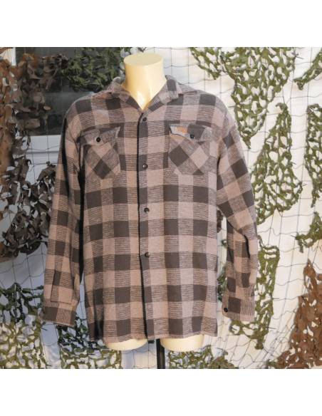 Chemise de bûcheron noire et grise