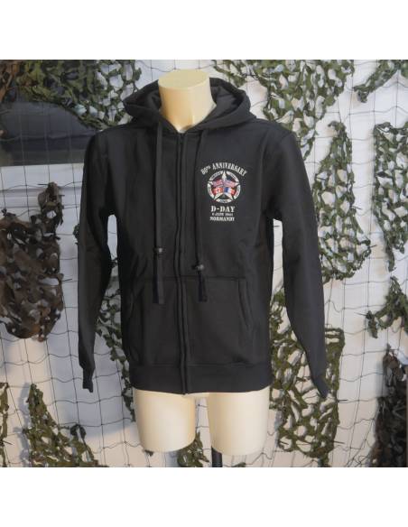 Sweat Paratrooper 80e anniversaire du débarquement de Normandie noir
