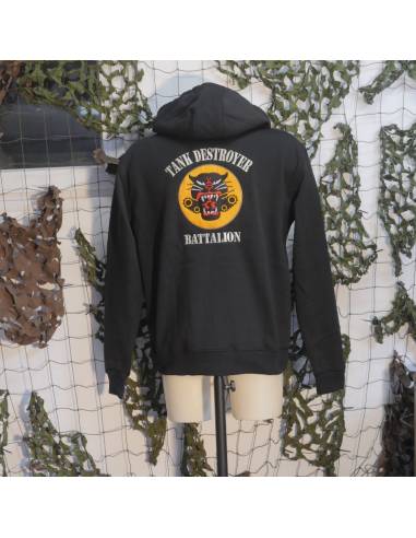 Sweat à capuche Paratrooper Tank Destroyer Batallion  noir