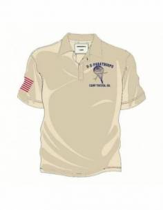 Polo Paratrooper U.S. Paratroops, Camp Toccoa, GA