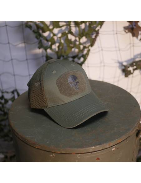 Casquette Punisher  verte