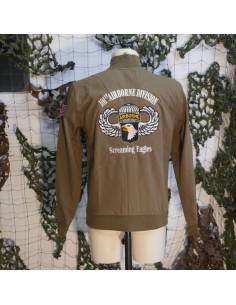 Sweat militaire Paratrooper 101e Division Airborne noir 2