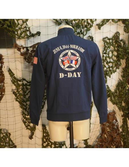 Paratrooper D-Day Military Sweat Shirt navy blue