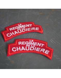 Écusson du Régiment de la Chaudière de l'armée Canadienne (lot de 2)