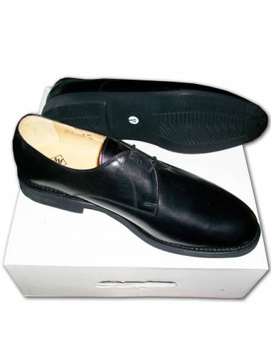 Low shoe leather black